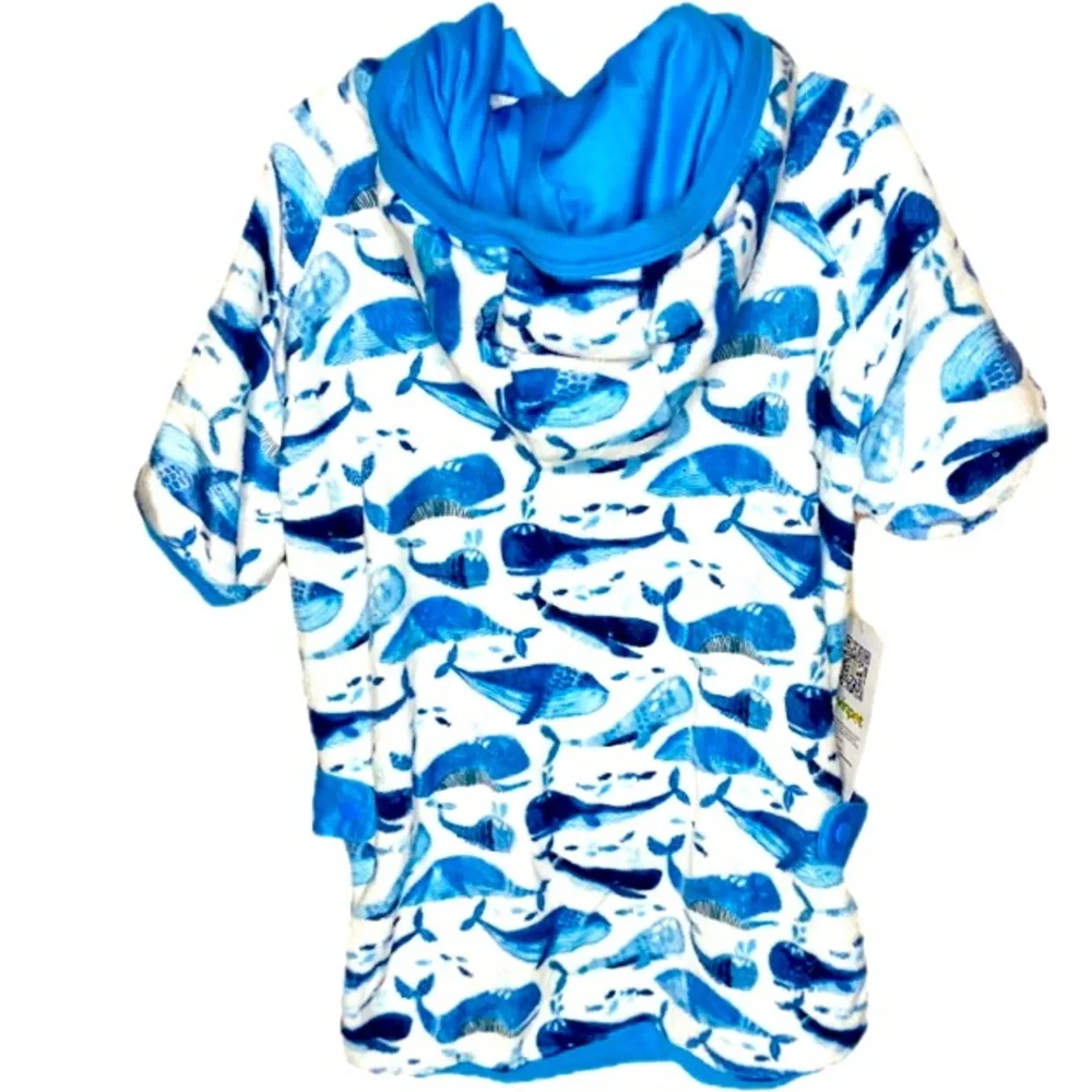 LOVINPET Soft Lightweight Flannel Dog Hoodie In Whale Hello There White Sz Large - Picture 10 of 12